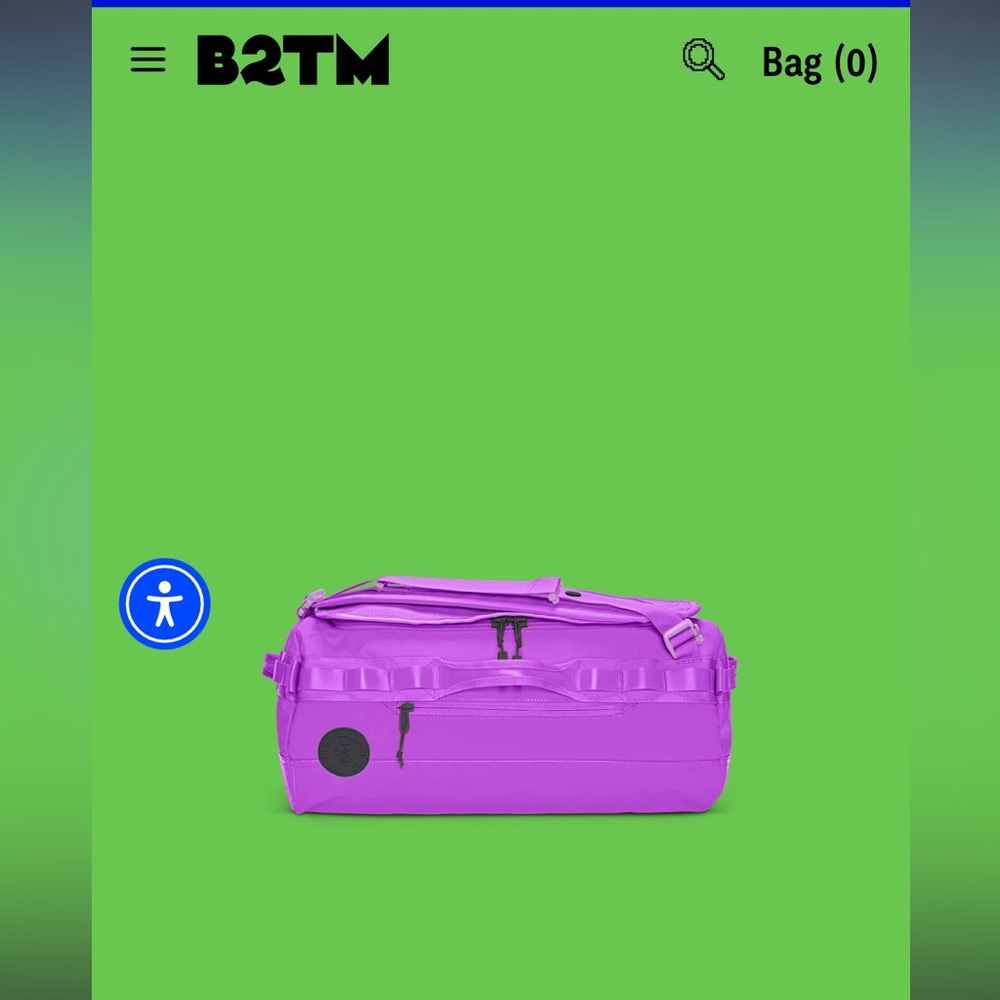 B2TM Purple Travel Bag for Women 40L